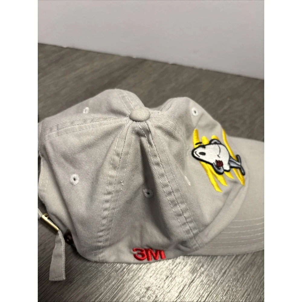 3M Logo Baseball Cap Gray Mens One Size Adjustable‎ Embroidered